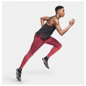 NEW Nike Phenom Elite Hybrid Future Fast Running Pants SIZE L TALL Red Joggers